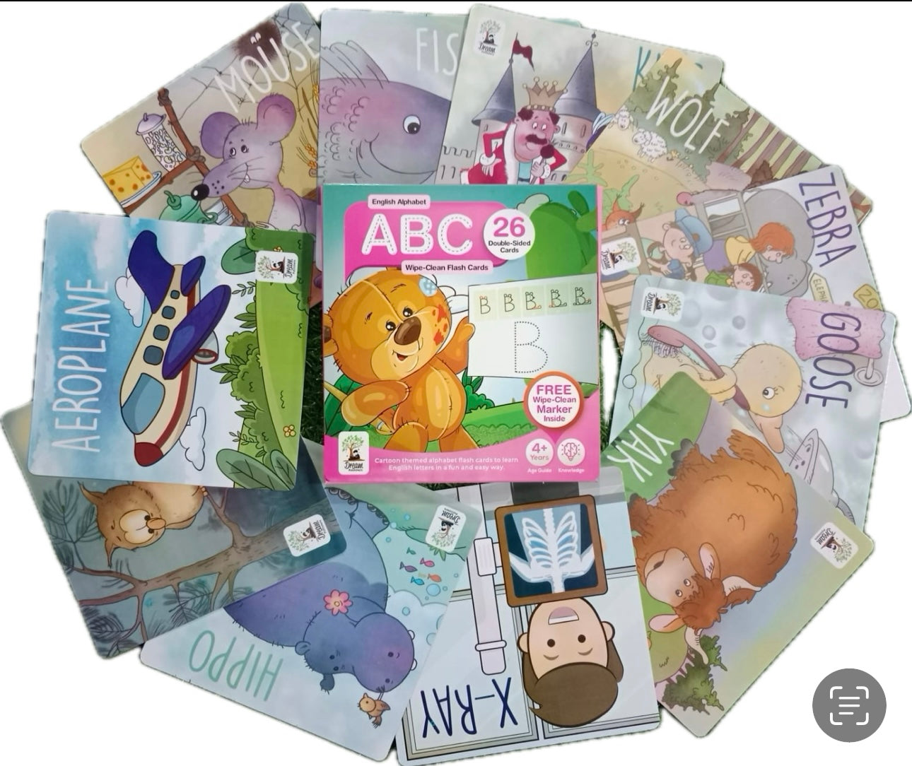 Alphabets Learning Flash Cards