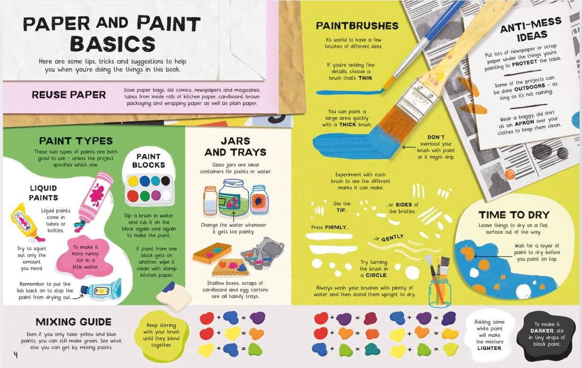 USBORNE What Can I Do with Paper and Paint?