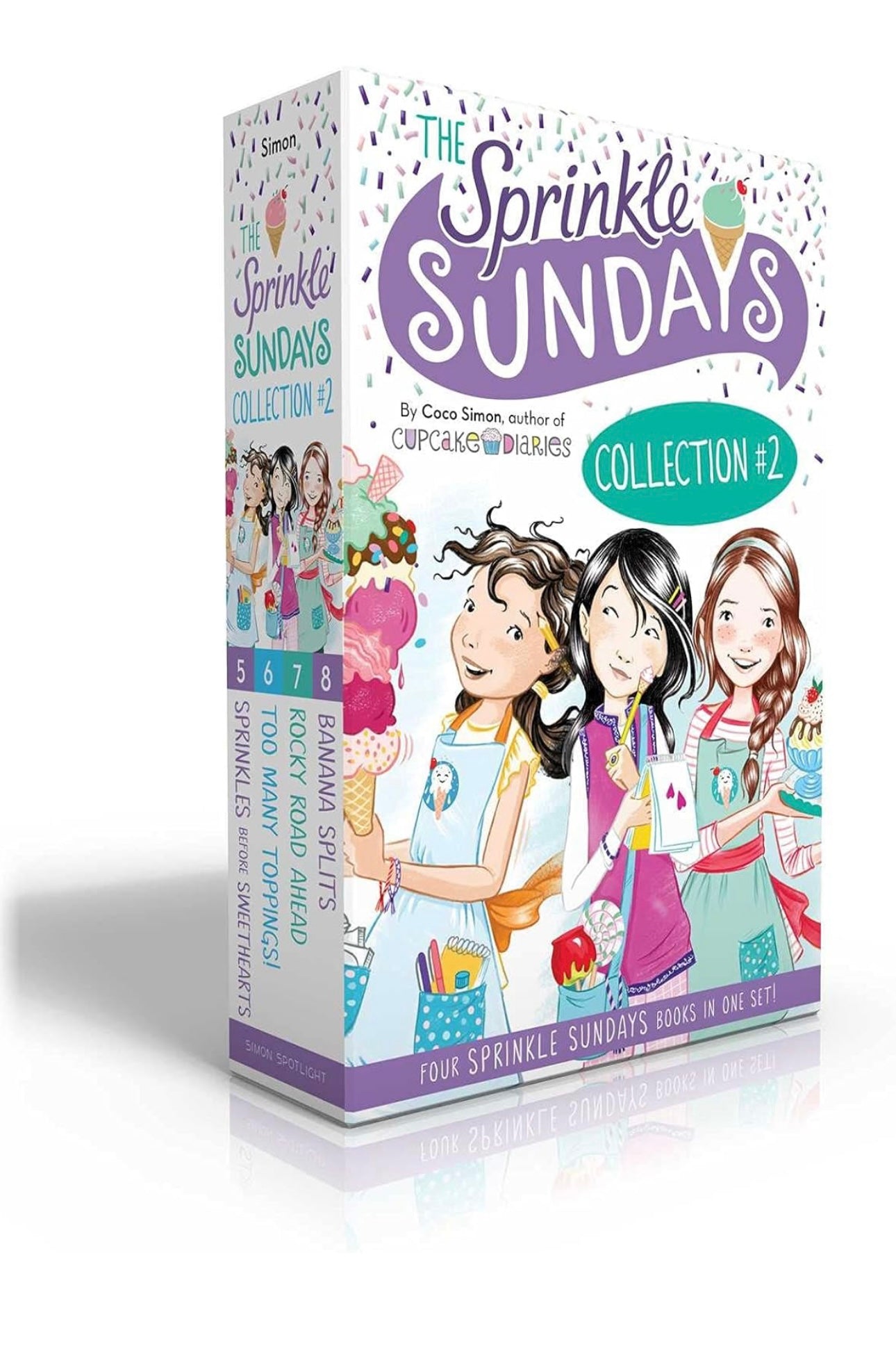The Sprinkle Sundays Collection #2 (Boxed Set): Sprinkles Before Sweethearts; Too Many Toppings!; Rocky Road Ahead; Banana Split