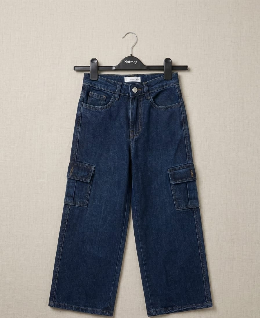 Dark Denim MNG cargo pants