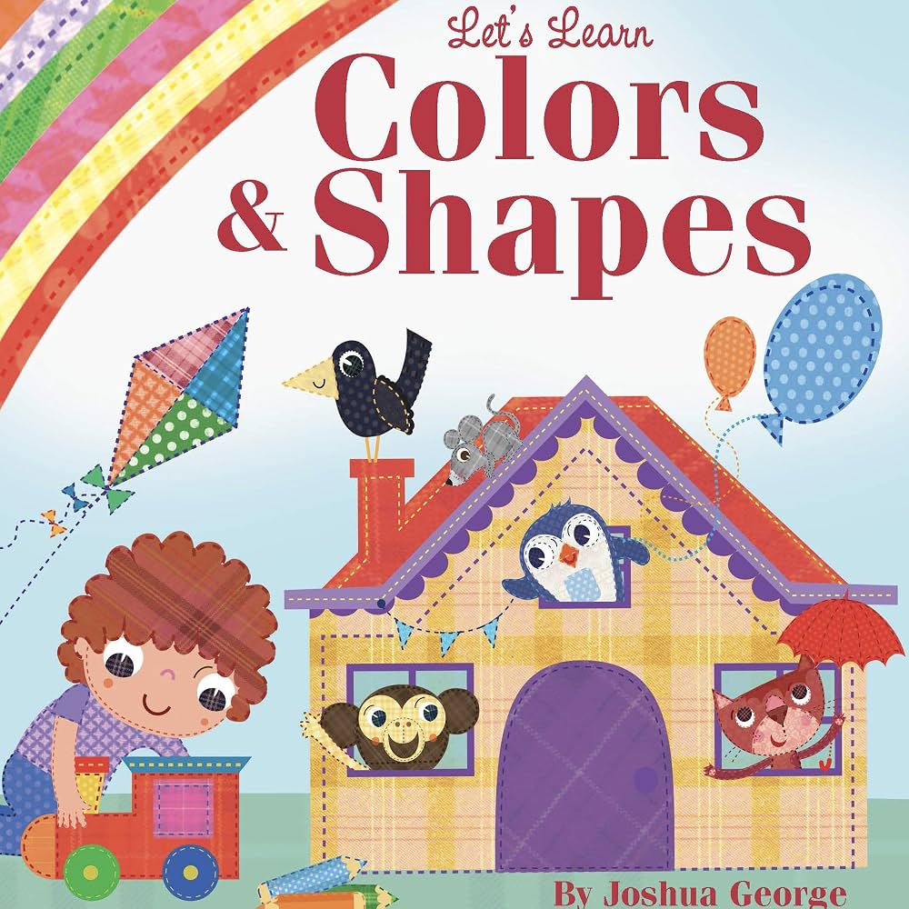 Let's Learn Colors and Shapes - Little Hippo Books - Children's Padded Board Book
