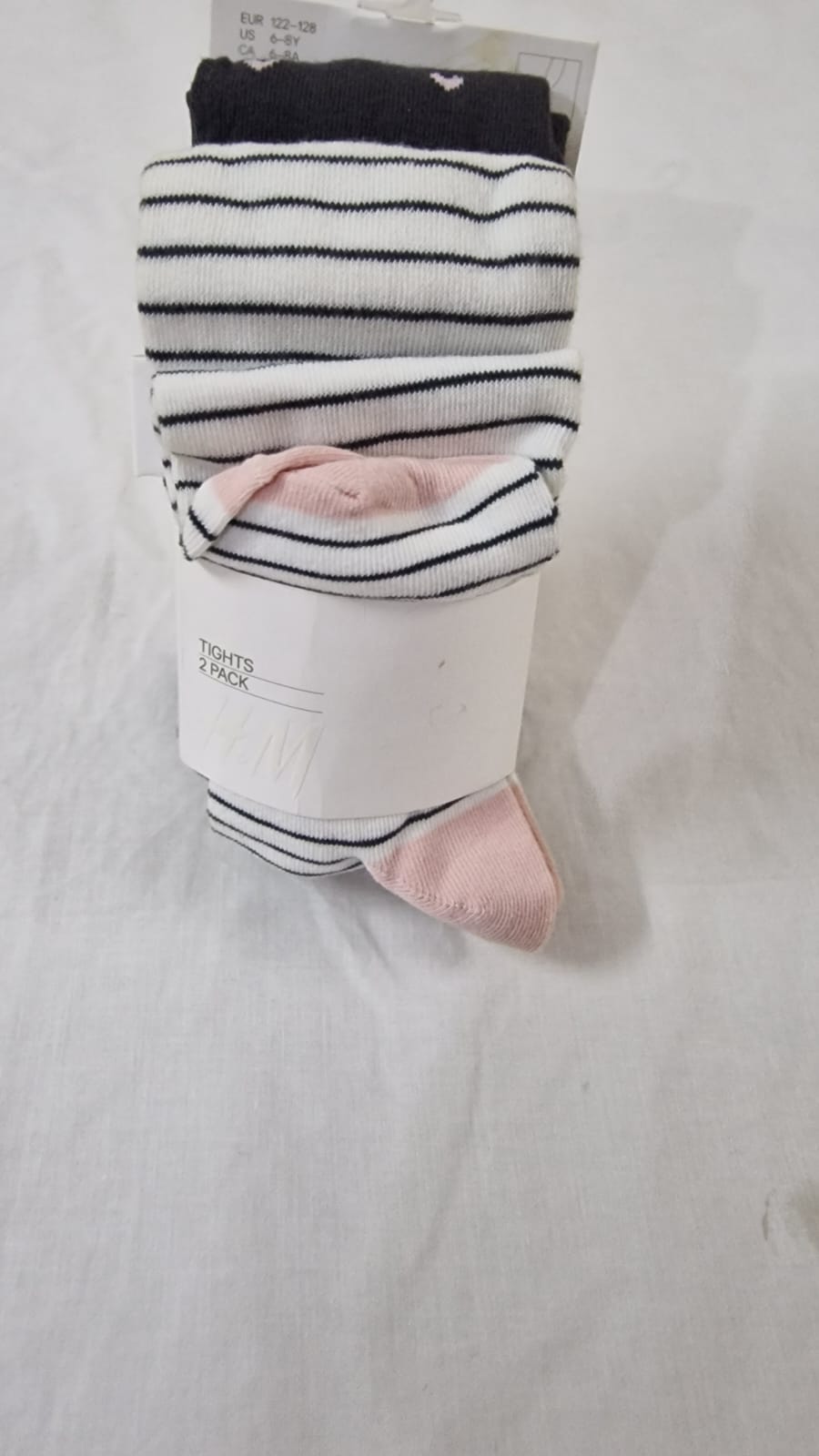H&M Kids Patterned & Striped Tights – 2 Pack