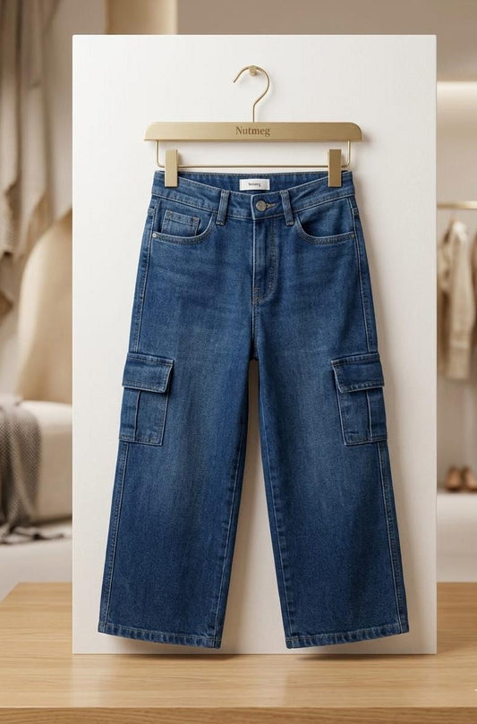 Mid Denim MNG cargo pants
