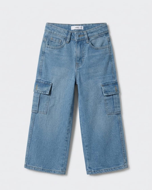 Light Denim MNG cargo pants