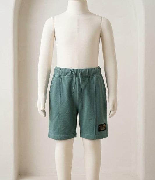 Boys’ Sea Green Cotton Shorts