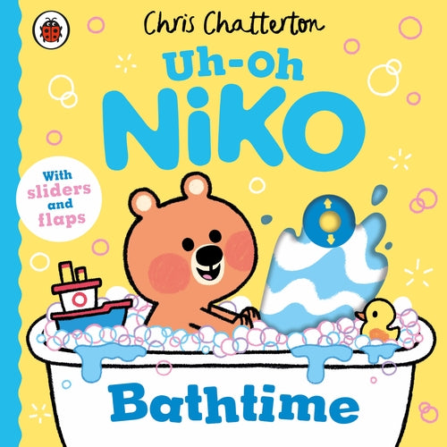 Uh-Oh, Niko: Bathtime board book cover