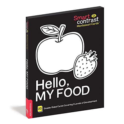 Smart Contrast Montessori Cards Hello, My Food box
