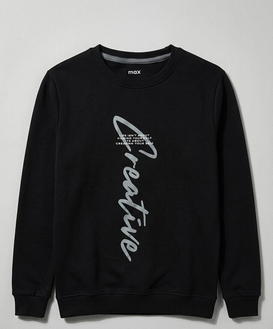Black graphic sweatshirt