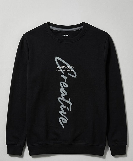 Black graphic sweatshirt