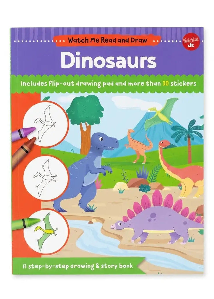 Dinosaurs: A Step-by-Step Drawing & Story