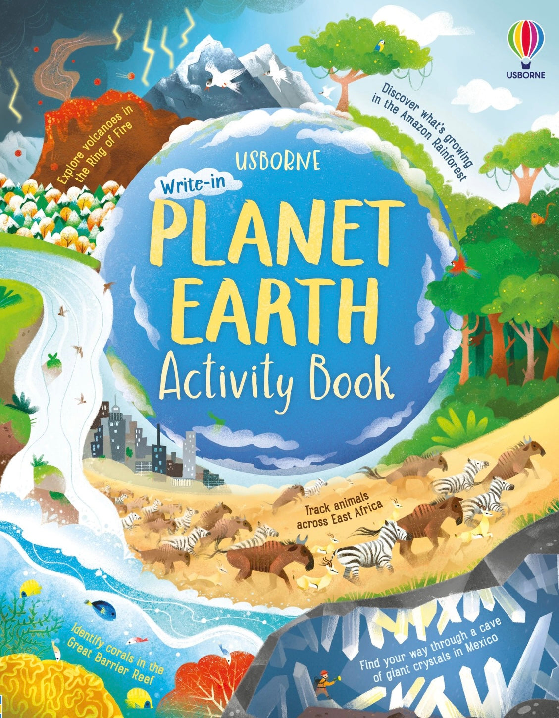 Book cover of USBORNE planet earth activity book. 