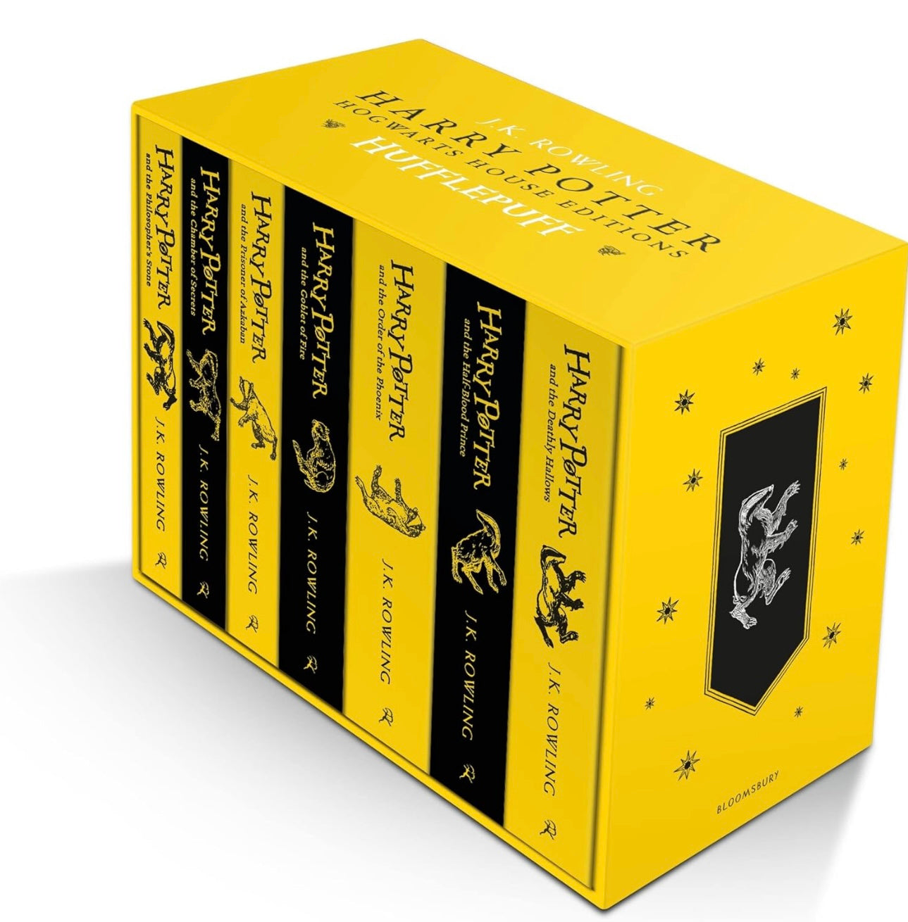 Harry Potter Hufflepuff House Editions Paperback Set: J.K. Rowling - 7 books Set