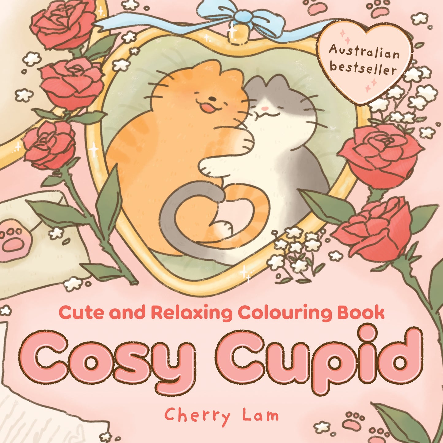 Cosy Cupid adult colouring book