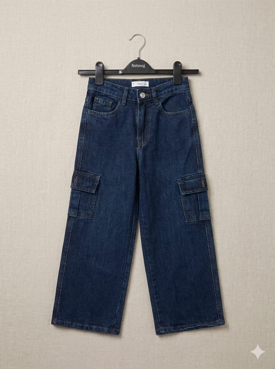 Dark Denim MNG cargo pants