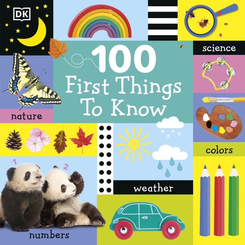 Book cover of DK 100 first things to know