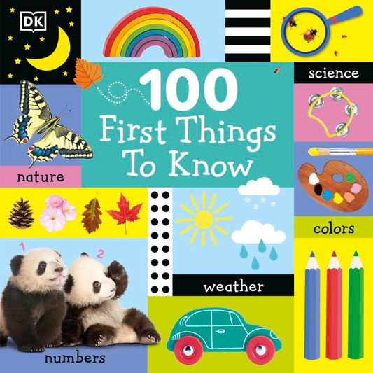 Book cover of DK 100 first things to know