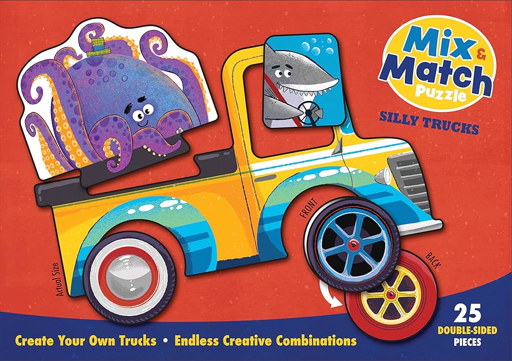 Mix & Match Puzzle: Silly Trucks