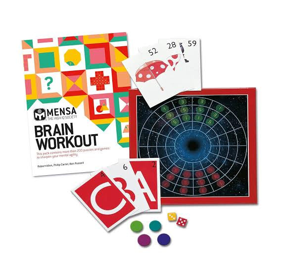 Mensa Brain Workout Pack: Improve your mental abilities with 200 puzzles and games