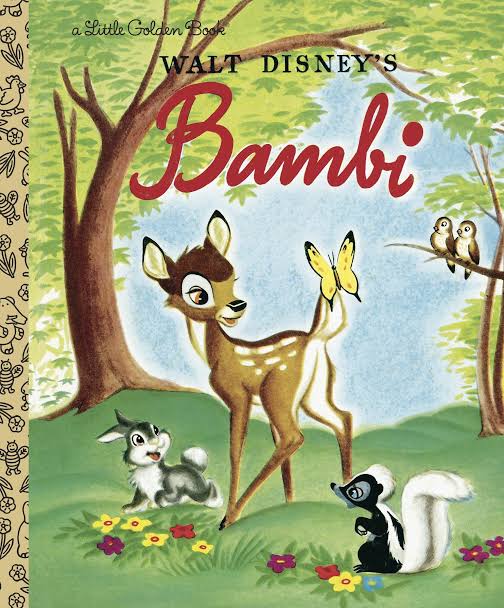 Cover of Bambi (Disney Classic) by Golden Books, featuring an illustration of Bambi in a forest setting.