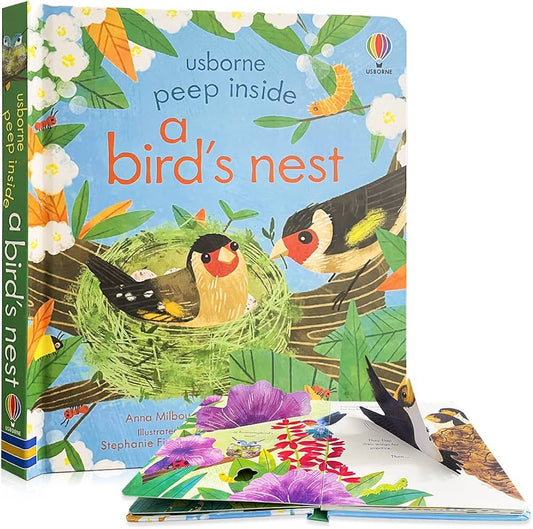 USBORNE A Bird's Nest Usborne Peep Inside English Picture Flip Book for Kids