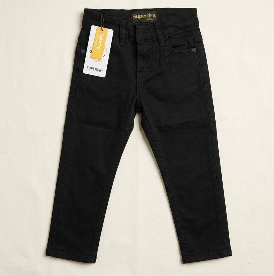 Superdry Unisex Slim Fit Black Jeans