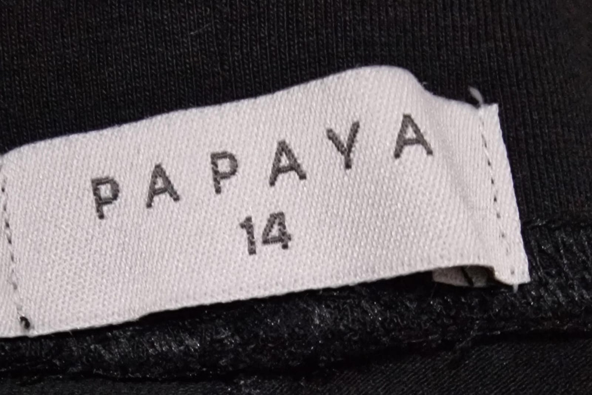 PAPAYA Classic Women's Black Cotton Leggings