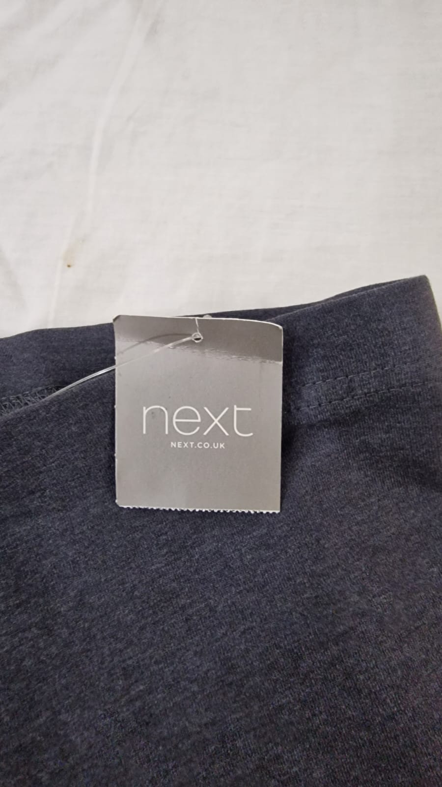 NEXT Girls' Charcoal Grey Stretch Cotton Leggings