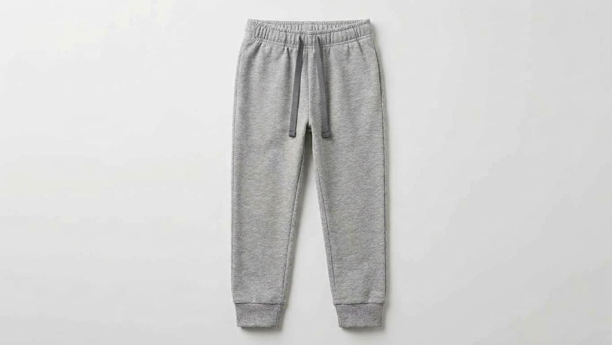 Boys' Classic Light Grey Athletic Joggers