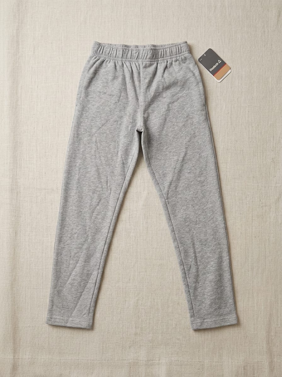 Reebok Boys' Plain Light Grey Cotton Athletic Trousers